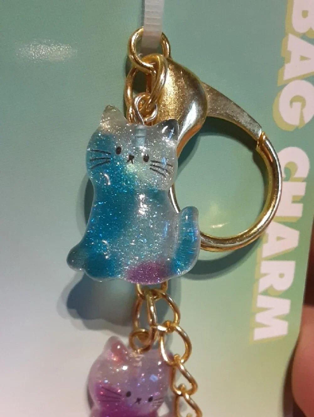 Fruit and Kitty Charm Keychain